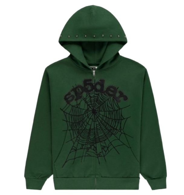 Green Sp5der Hoodie