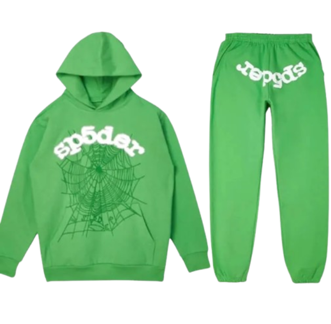 Green Tracksuit with White Printed