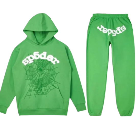 Green Tracksuit with White Printed