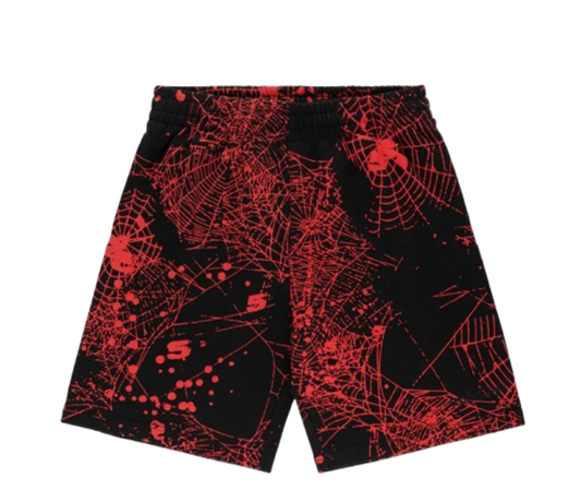 Sp5der Black with Red lining Double Shorts