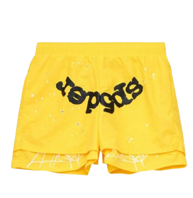 Spider Yellow Double Shorts