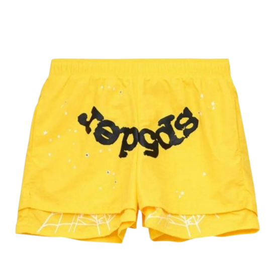 Spider Yellow Double Shorts