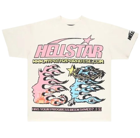 Hellstar Pixel White T-Shirt