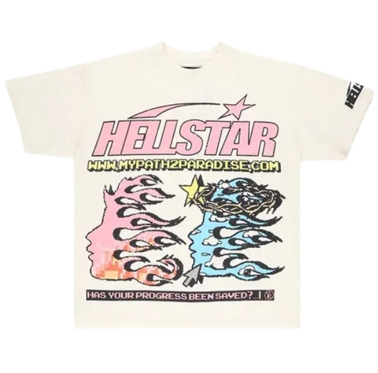 Hellstar Pixel White T-Shirt