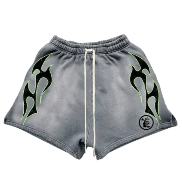 Hellstar Capsule 10 Flame Grey Shorts